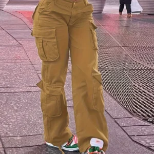 Women Multi-Pocket Cargo Pants