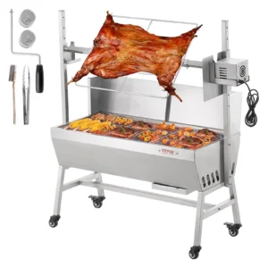 35inch Rotisserie Grill Electric Motor Charcoal Spit Grill