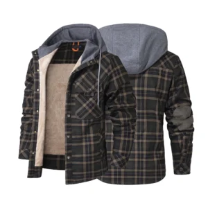 Men's Hooded Warm Casual Flannel